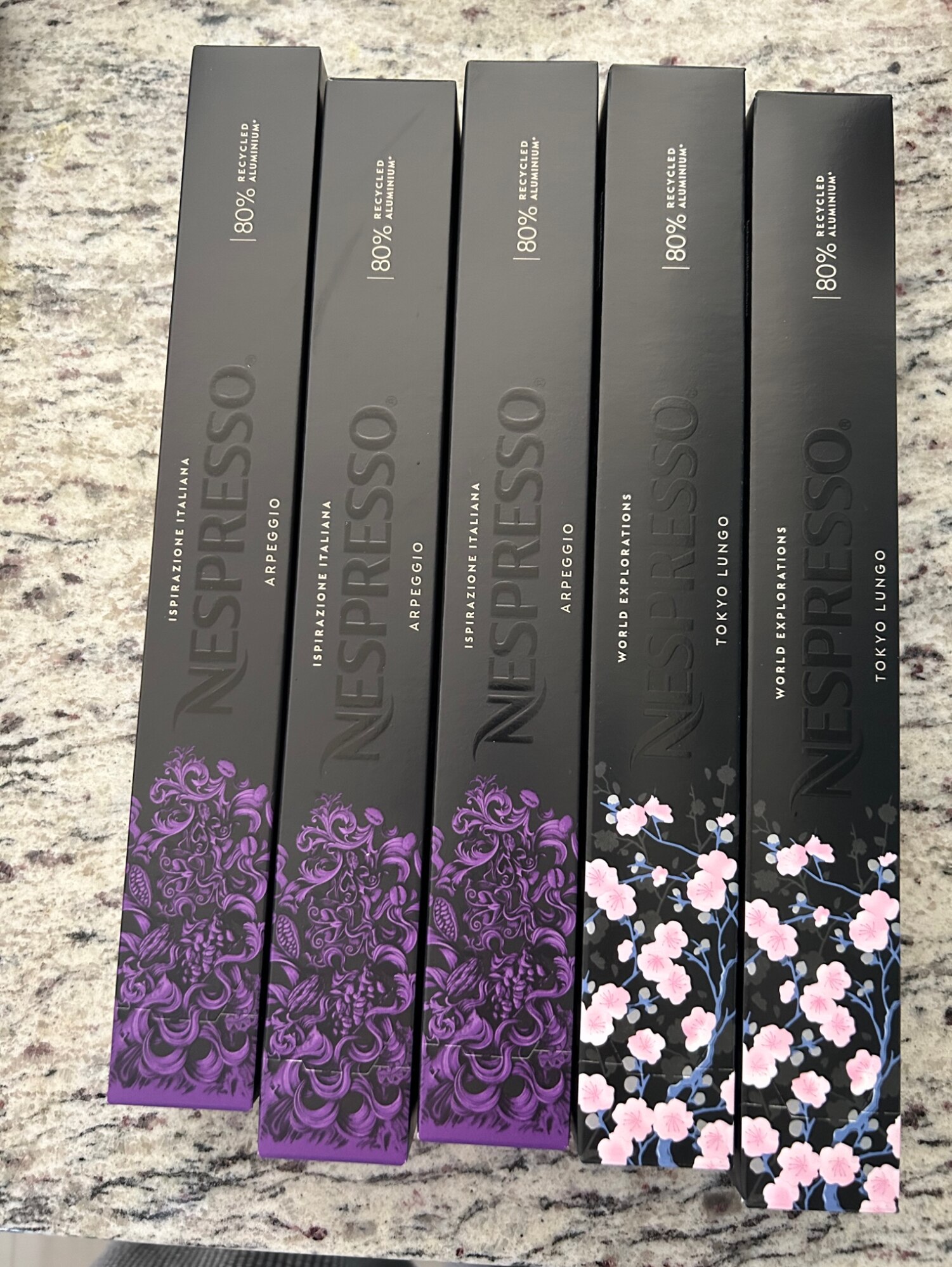 公式】ネスプレッソ インテンス コーヒーセット 5種（50カプセル