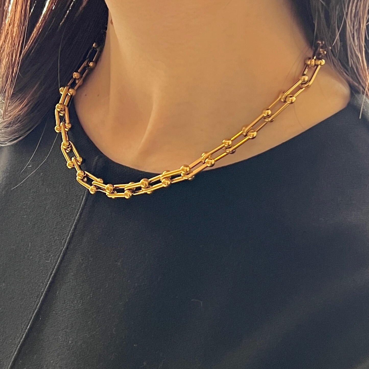 【10/1限定P10倍＆980円OFFクーポン】N101 ネックレス 金属アレルギー対応 サージカルステンレス シルバー ゴールド チョーカー ボール チェーン メンズライク おしゃれ レディース 女性 プレゼント 付けっぱなし ジュエリー 高レビュー
