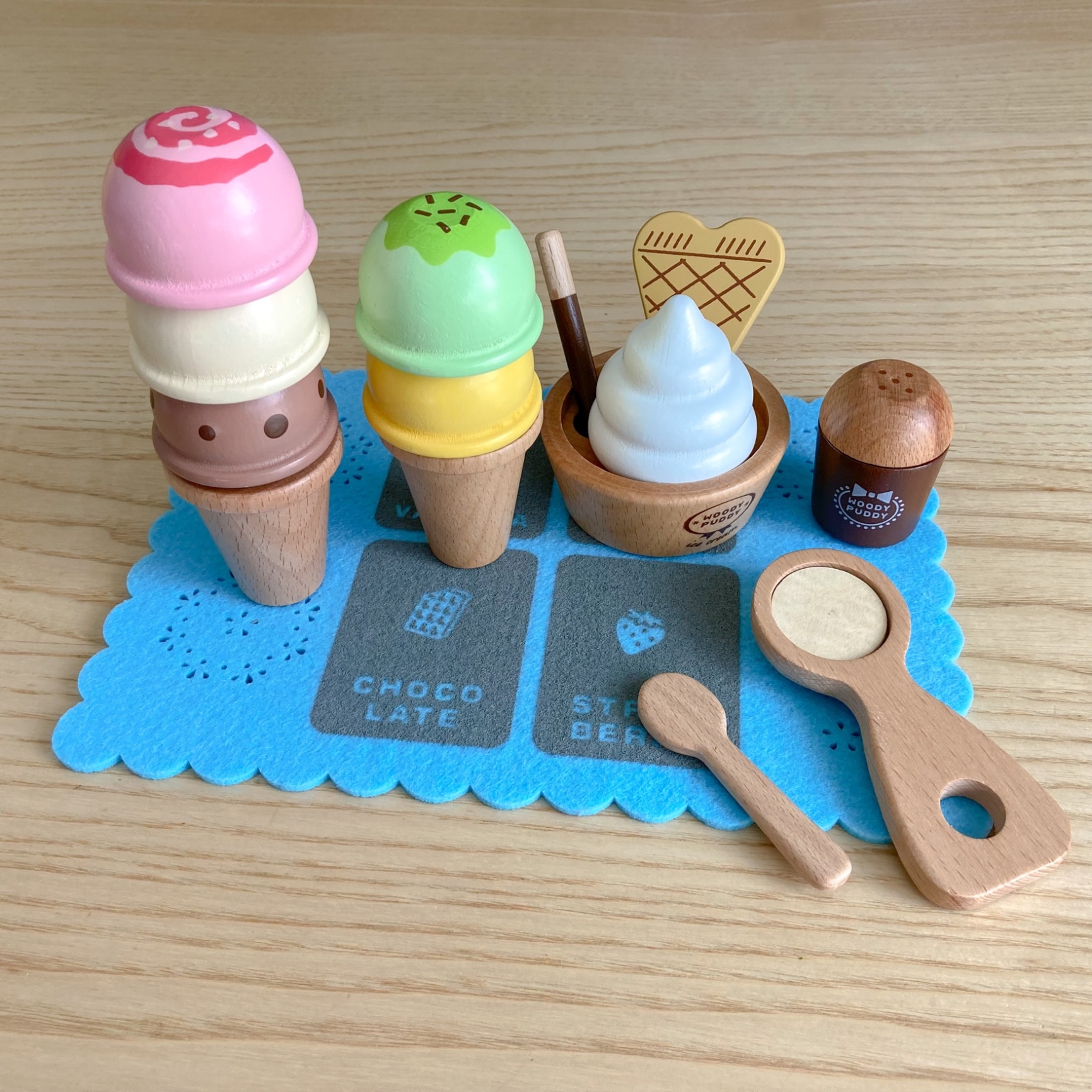 はじめてのおままごと アイスたっぷりセット 知育玩具 1歳 【 ウッディ