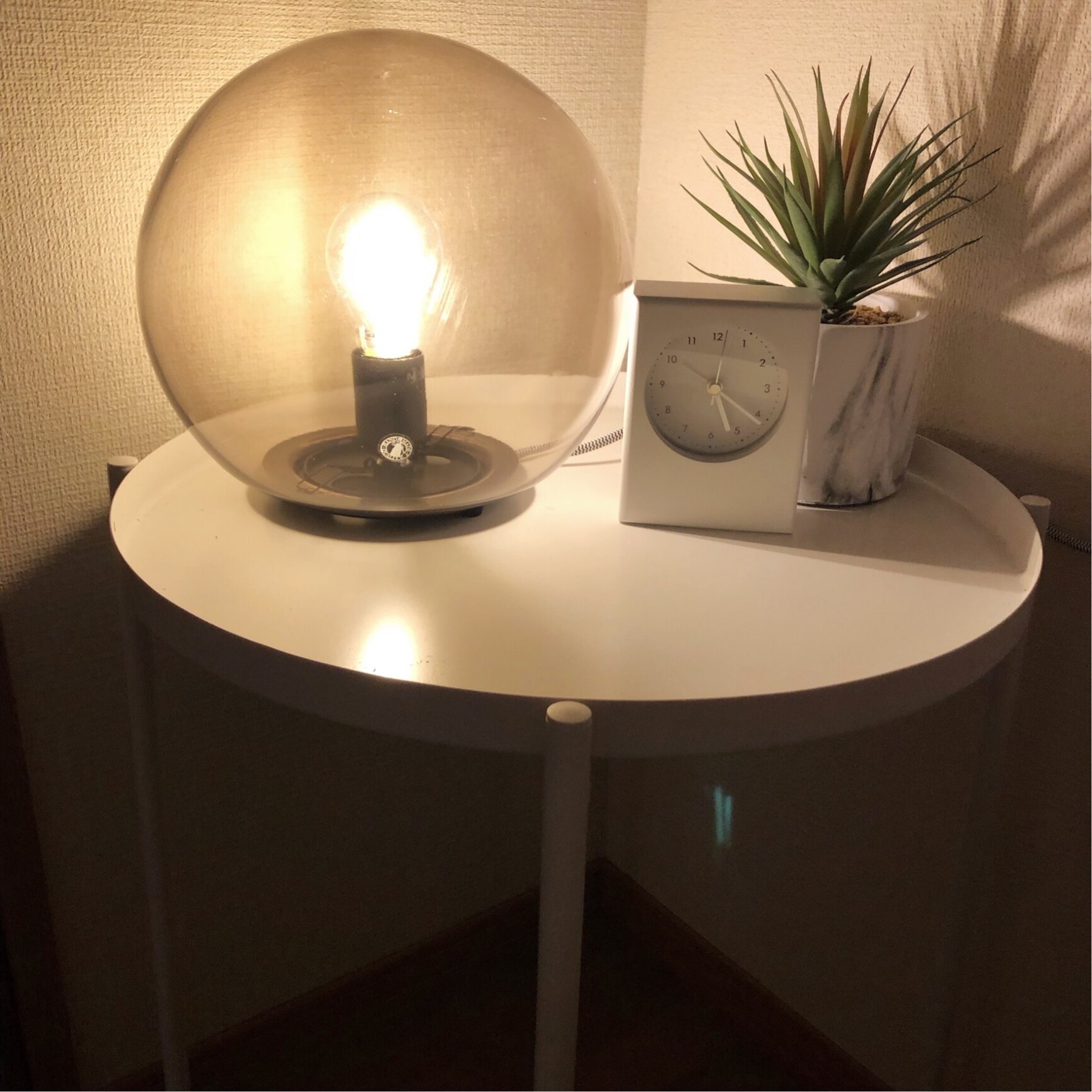 あす楽】IKEA イケア テーブルランプ グレー 25cm z50356309 FADO