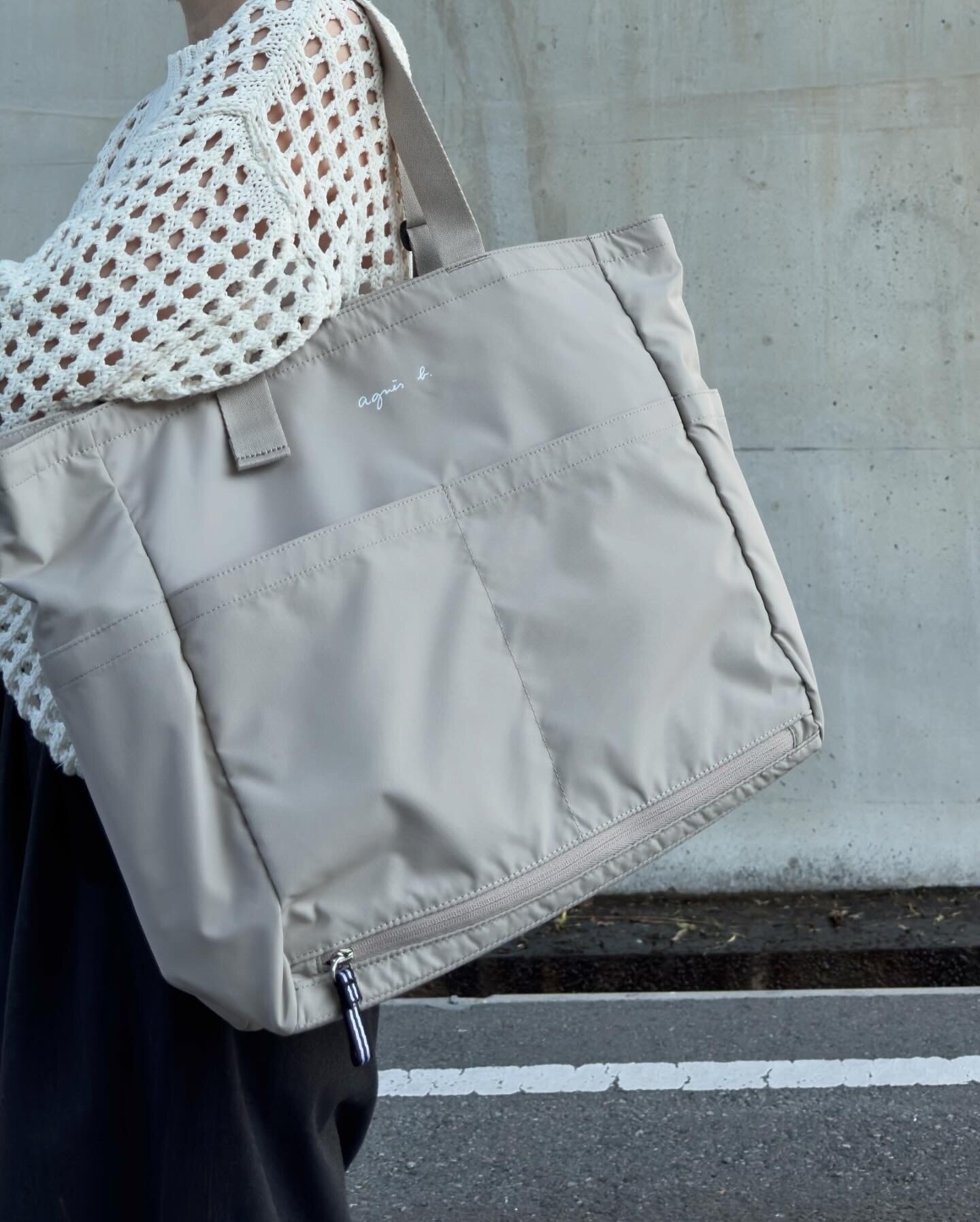 ロゴ ペアレンツバッグ マザーズバッグ agnes b. ENFANT アニエスベー