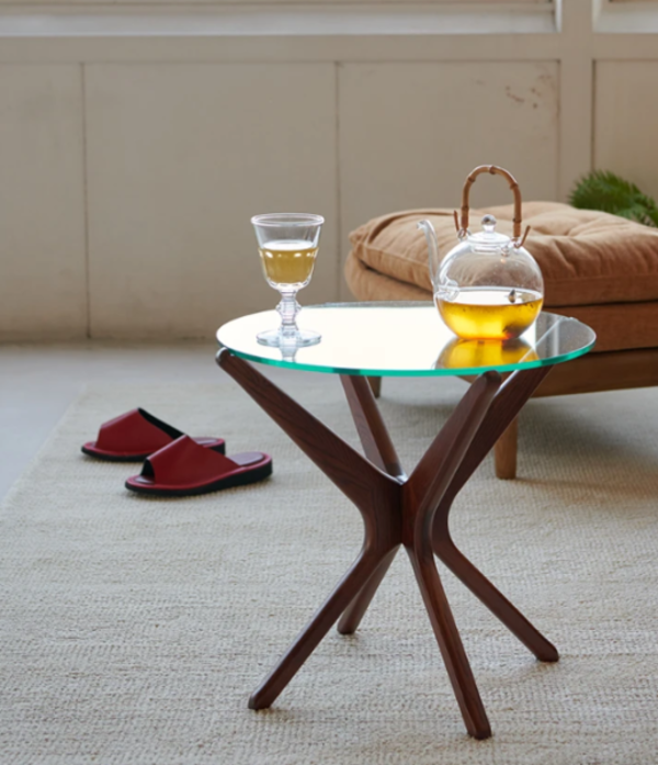 アクメファニチャー ACME Furniture TRESTLES SIDE TABLE 50cm CLEAR