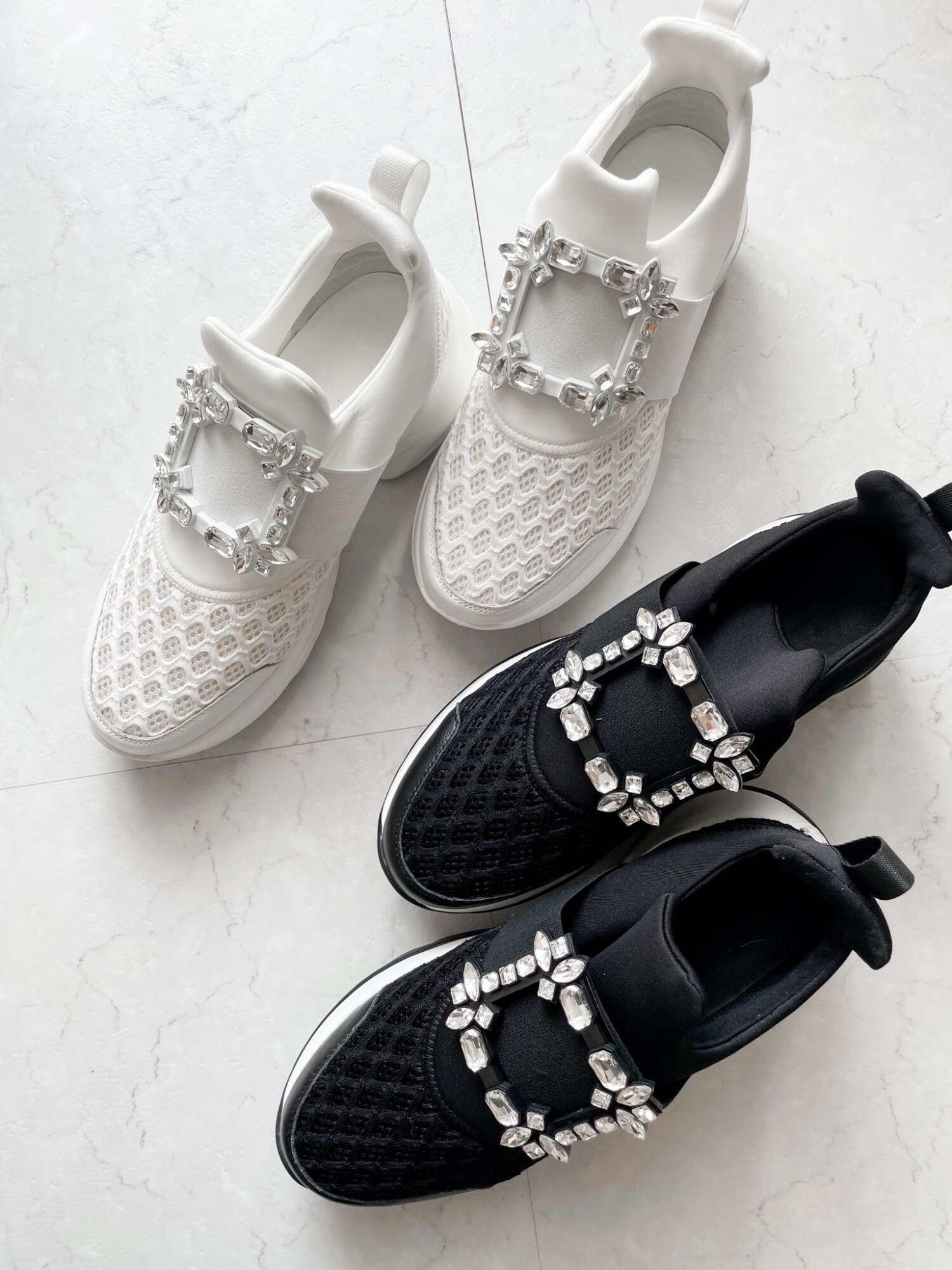 楽天1位 シリーズ累計10万足》 ロゴ有り ビジュー スニーカー