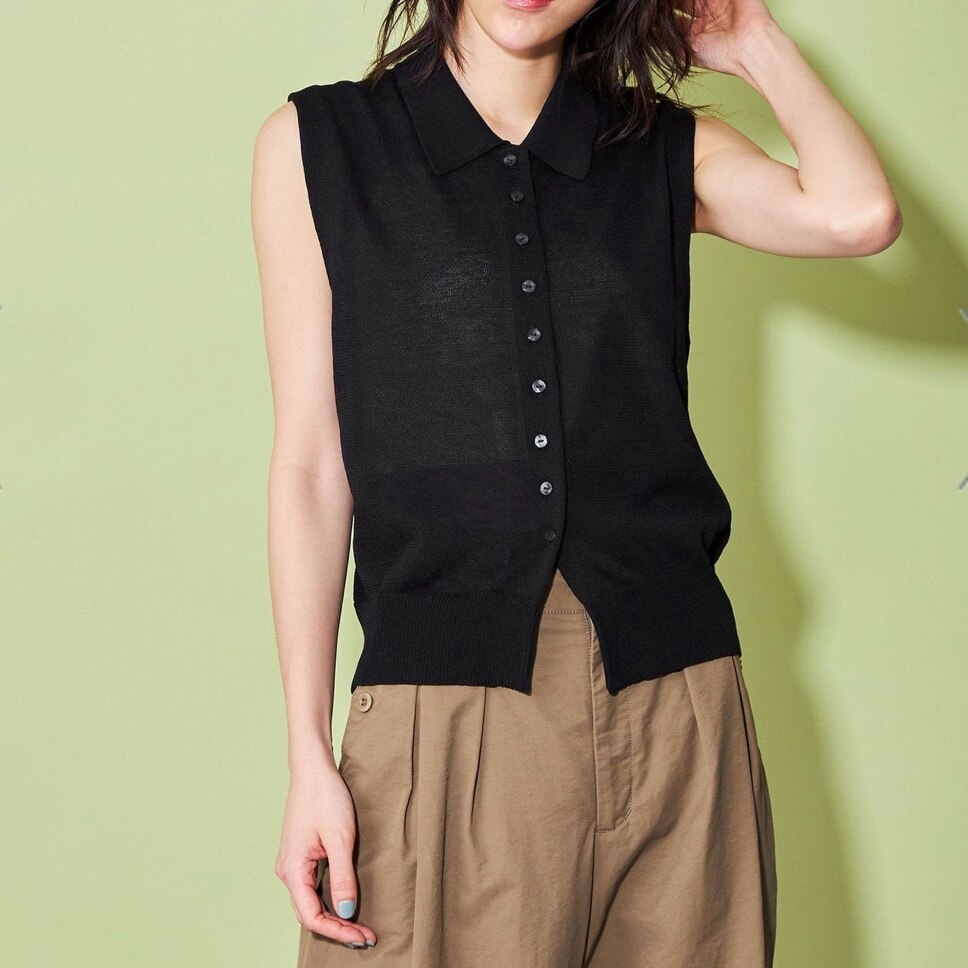 A.P.C. ノースリーブセーター ネイビー URBAN RESEARCH DOORS（アーバンリサーチドアーズ）の