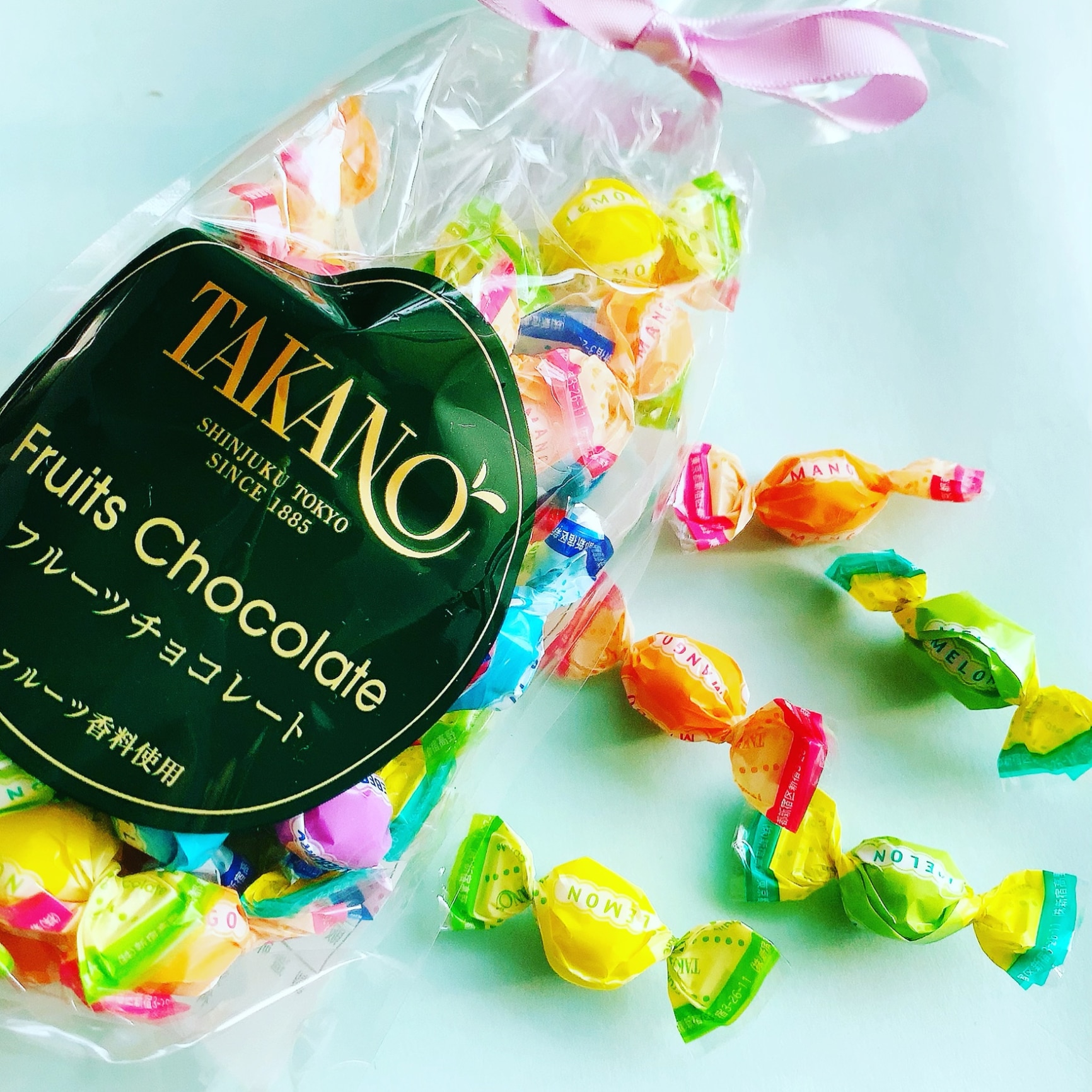 【公式】新宿高野 フルーツチョコレート平袋3入EA（プレゼント袋付）｜父の日 お返し 人気 お取り寄せスイーツ プチギフト お菓子 フルーツ