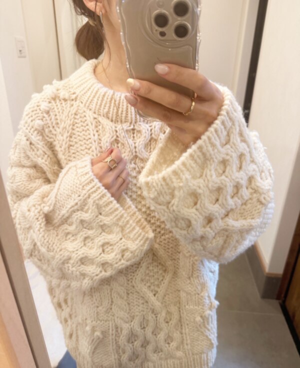 TODAYFUL 23冬.トゥデイフル Pattern Hand Knit パターンハンドニット  