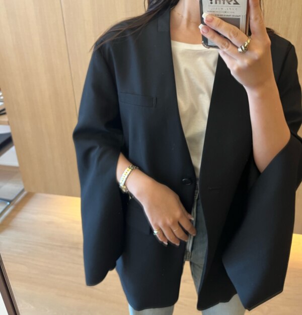 SALE／50%OFF】Mila Owen スリットスリーブノーカラージャケット ミラ 