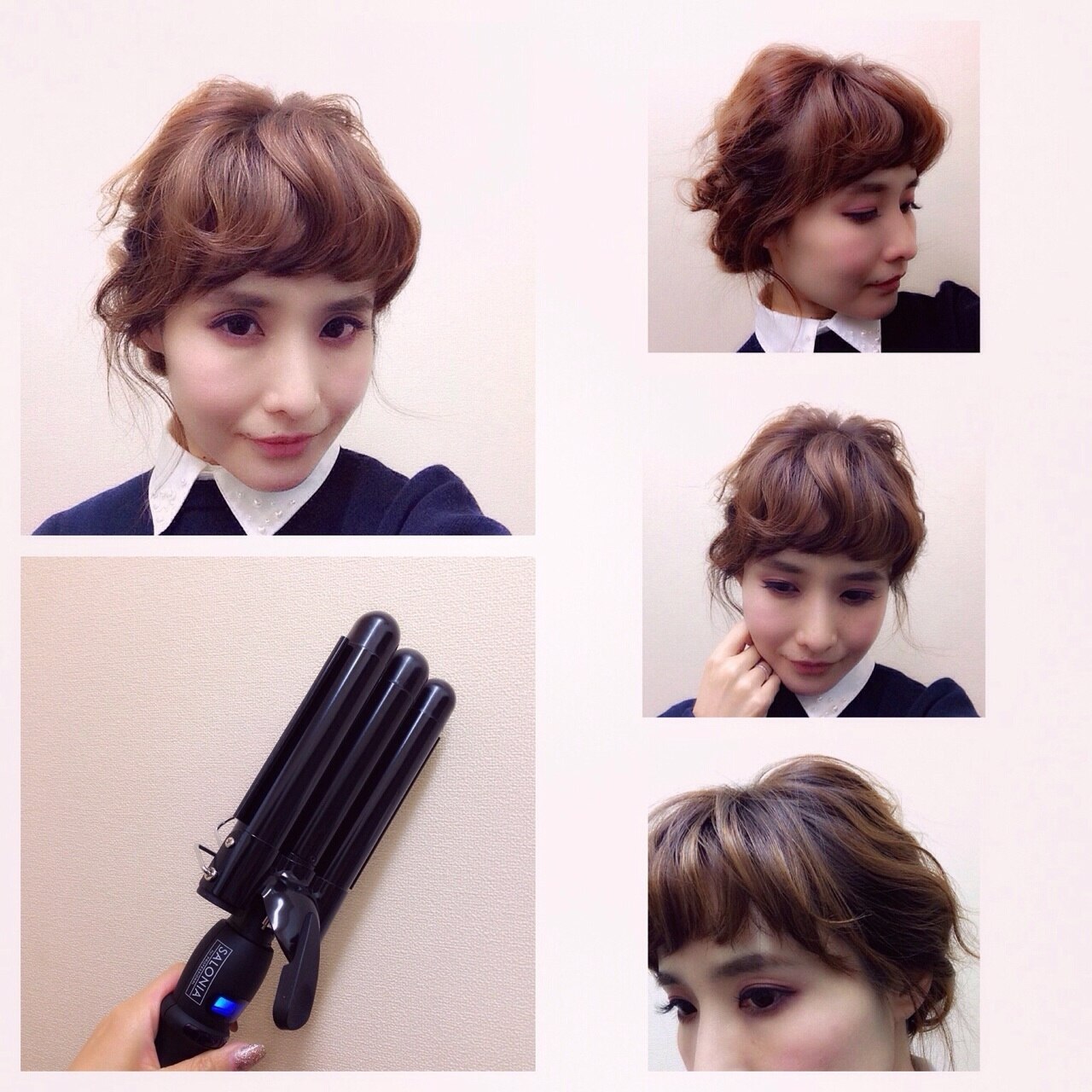 SALONIA サロニア トリプルマジック ウェーブアイロン 25mm】 ヘアー