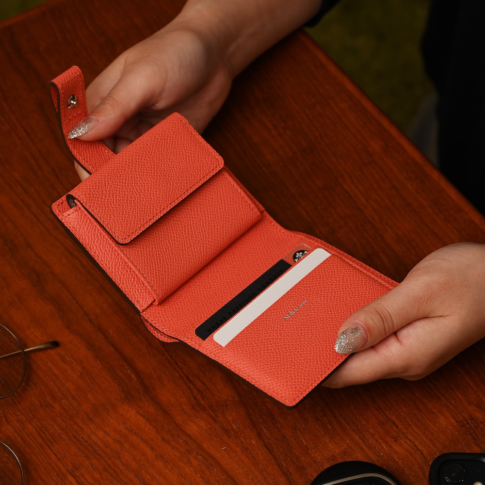 財布 レディース 二つ折り 本革 日本製｜コンパクト 牛革 ミニ財布