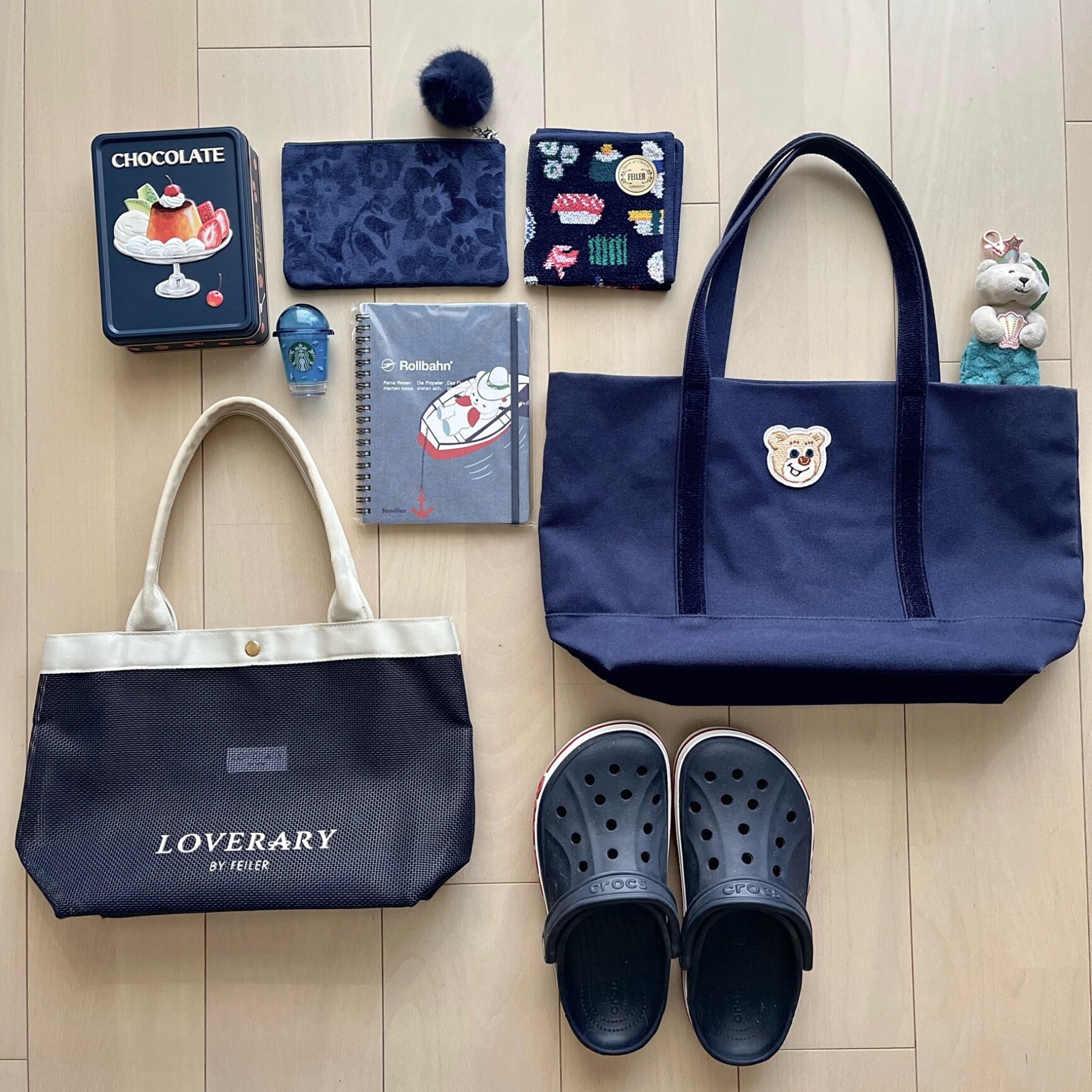 フェイラー公式/LOVERARY オールドテディ ワッペントートバッグ L/OTE
