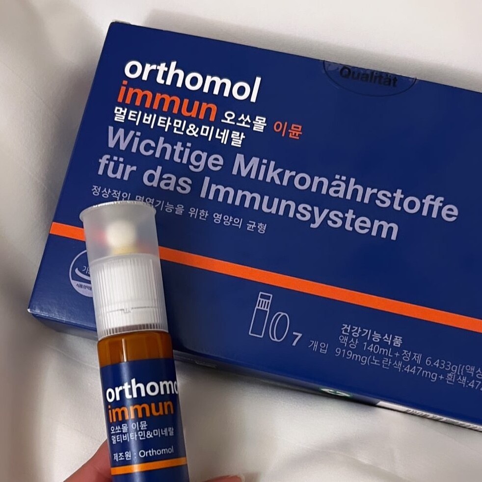 飲むエルメス【送料無料】orthomol イミューン マルチビタミン ミネラル リキッド タブレット 1週間分 7日分 オーソモル ビタミン 健康  vitamin 韓国 栄養剤 健康食品 健康促進 疲労回復 美容 韓国美容 オーソモール オーソモル