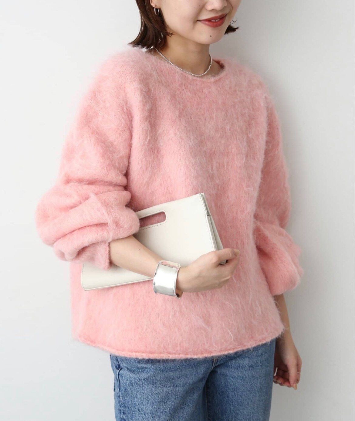 2023AW【美品】スローブイエナ モヘヤ シャギーニットプルオーバー ゆるふわ SALE／30%OFF】SLOBE IENA モヘヤシャギーニットプルオーバー