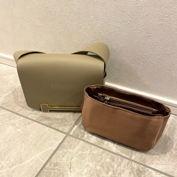 バッグインバッグ エルメス Hermes geta対応 シルク 軽量 自立 
