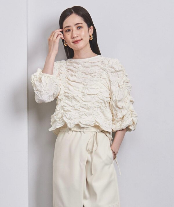 ワッシャー シャーリング 2WAY ブラウス UNITED ARROWS ユナイテッド  