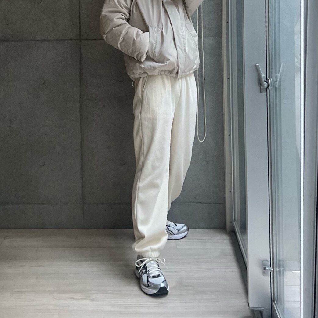 【期間限定：3,580円→1,990円【年間ランキング16位】 2WAY ダンボールニット パンツ レディース ジョガーパンツ ワイドパンツ 丈が選べる M L XL 3丈展開 ストレッチ イージーパンツ きれいめ オフィスカジュアル スウェット