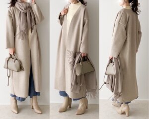 ダブルフェイスロングコート レディース アウター コート ダブルフェイスコート 綺麗目アウター コーディガン Room 欲しい に出会える ダブルフェイスロングコート レディース アウター コート ダブルフェイスコート 綺麗目アウター コーディガン Room 欲しい に出会える