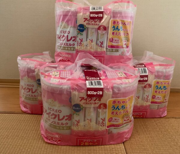 アイクレオ バランスミルク 800g*2缶セット*4コセット(4袋 