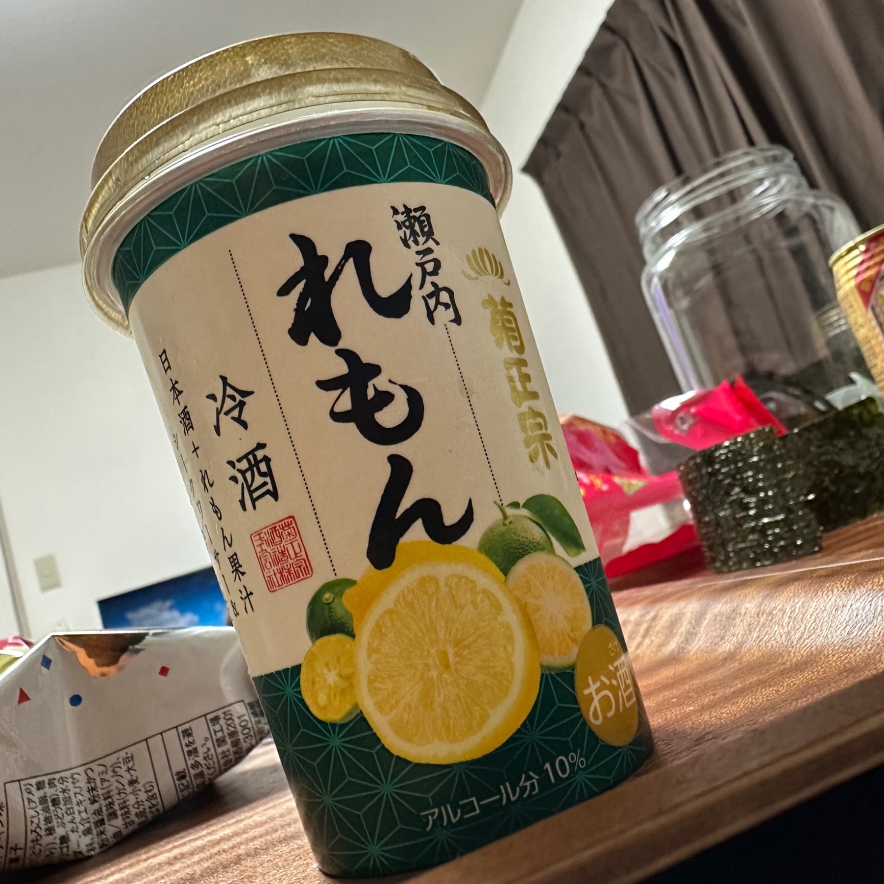 公式】和のリキュール「菊正宗 れもん冷酒 ネオカップ 180mL