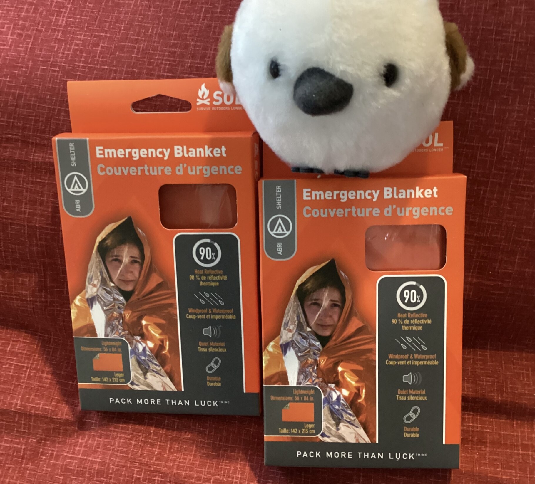 SOL エスオーエル ヒートシート エマージェンシー ブランケット（1人用）Emergency Blanket 登山・アウトドア・非常用