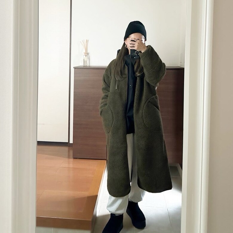 コート　ショート　ミドル　ロング　3way 緑　HOUGA ホウガ 4.jpg