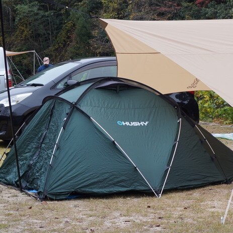 キャンプ テント 3人用 ツーリング ドームテント Husky ハスキー