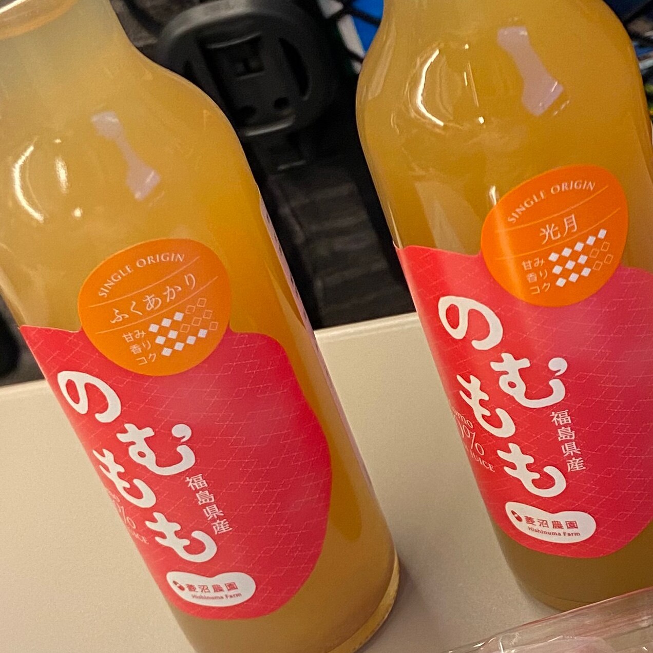 次回2025年10月入荷予定のむもも果汁100%ジュース200ml×6本 果汁100% 桃ジュース フルーツ王国 福島 菱沼農園 桃名人