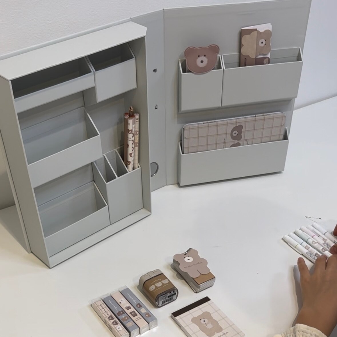 ナカバヤシ ライフスタイルツール （LIFESTYLE TOOL） ファイルA4 LSTFA4GY グレー【文具 収納ボックス 小物整理