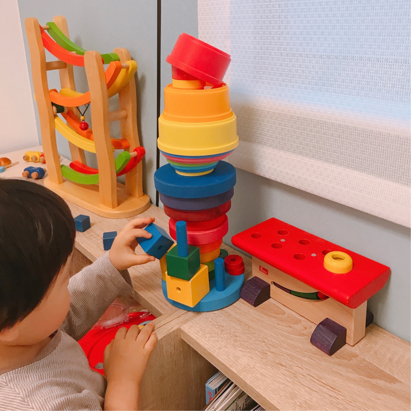 Grimm's Spiel & Holz Design グリムス社 スタッキングタワー 円錐
