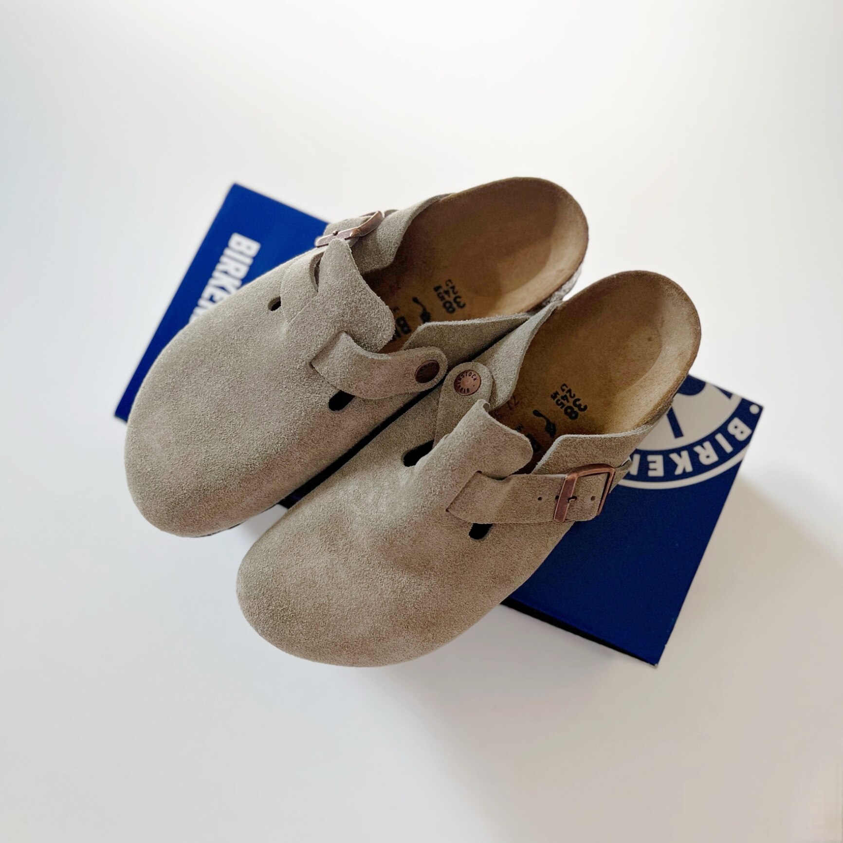 送料無料]BIRKENSTOCK : [レディース]Boston VL Taupe (ナローフィット