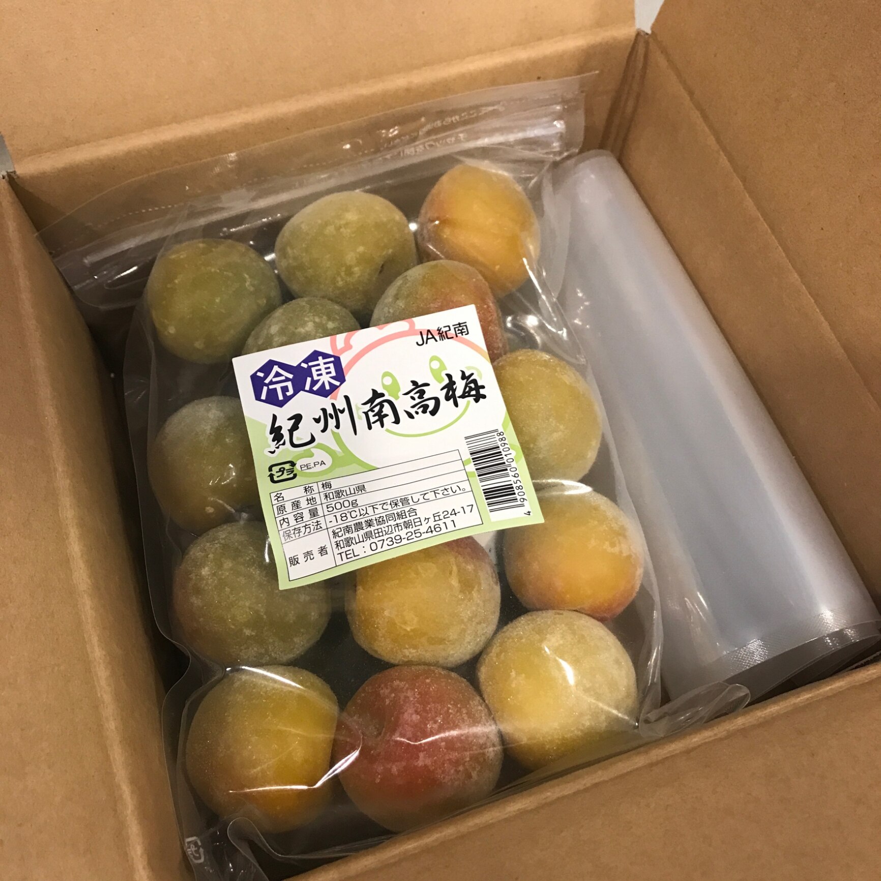 氷梅 冷凍南高梅(梅酒用・梅ジュース用) 1kg（500g×2袋）和歌山県 紀州