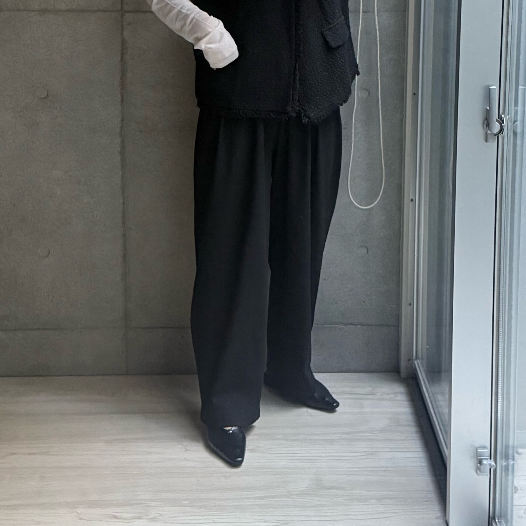 【最大30％OFFクーポン 27日9:59迄】タックデザイン パンツ タック 4本タック タックワイドパンツ レディース ボトム ワイドパンツ イージーパンツ ウエストゴム バレルレッグ サスティナブル エコ 春 夏 秋 冬 低身長 高身長 洗濯可 for/c フォーシー 【メール便可】 - メイン画像 7