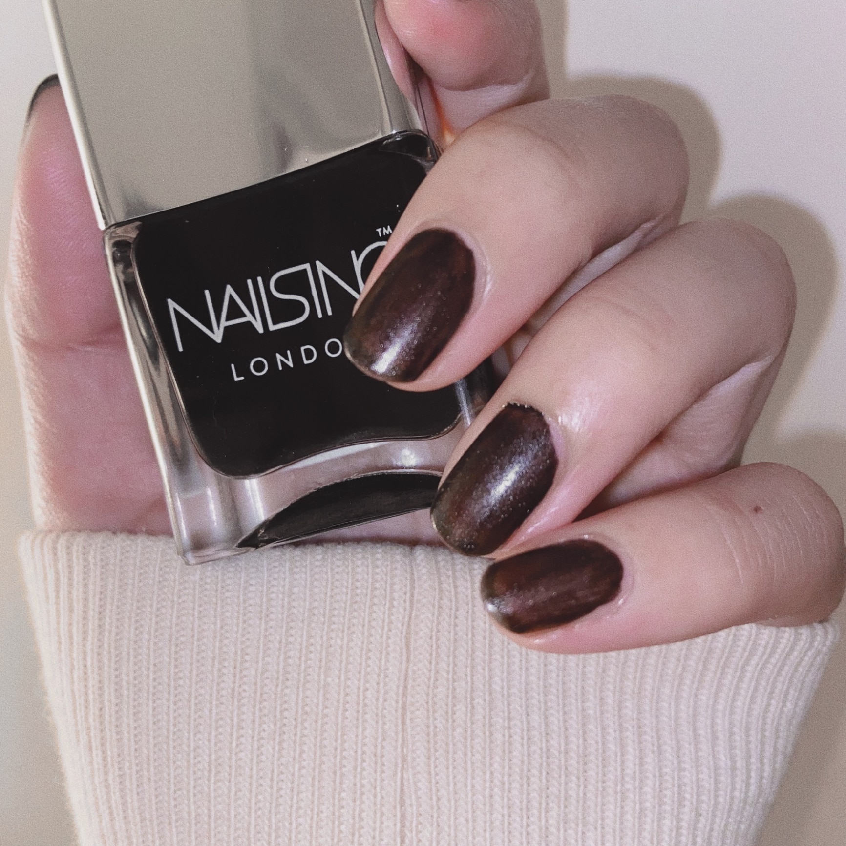 NAILS INC Black Leather Nail Polish ネイルズ インク ネイル