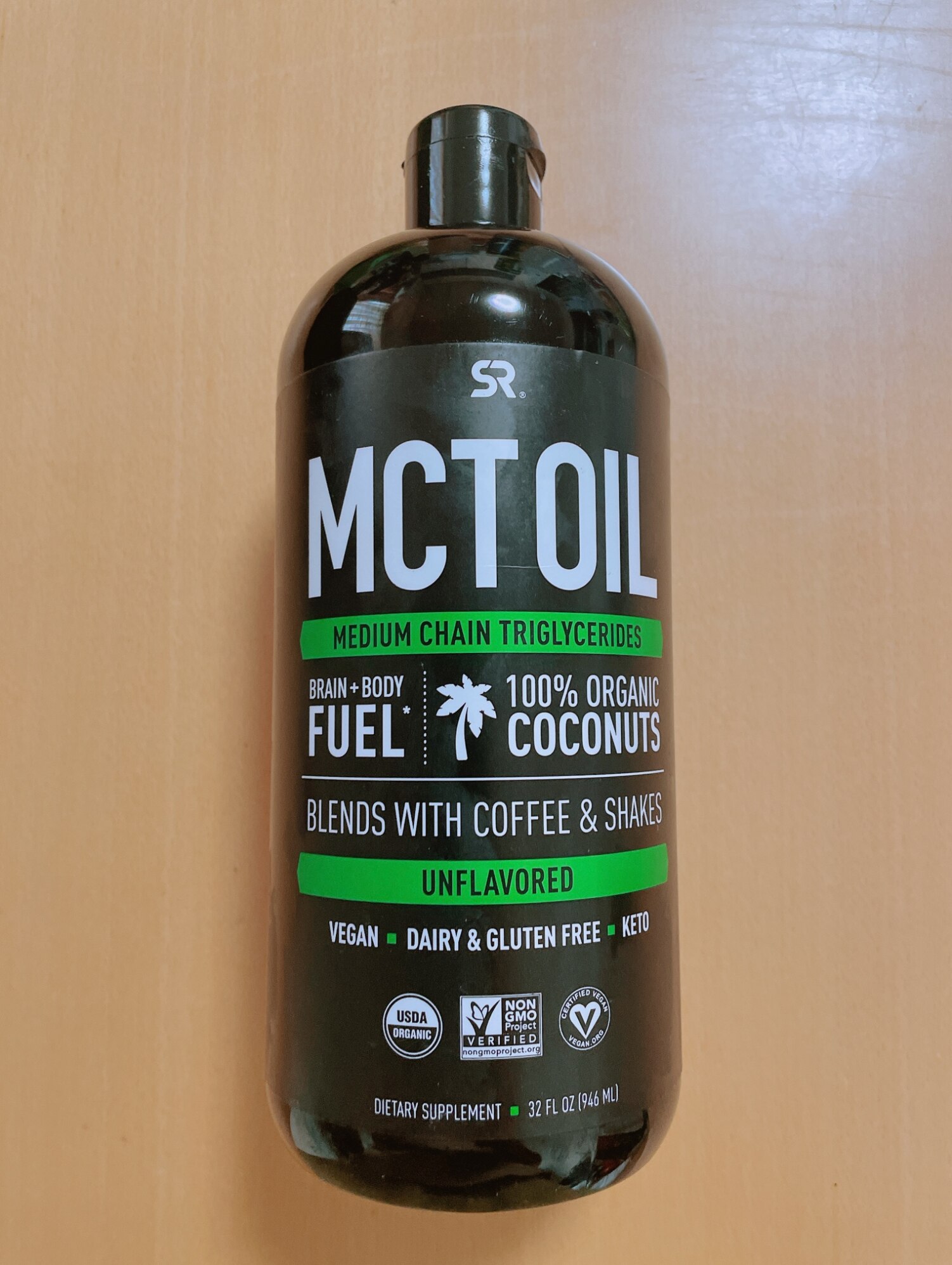 ディズニープリンセスのベビーグッズも大集合 オーガニックMCTオイル ノンフレーバー 32oz 946ml Sports Research スポーツ  リサーチ