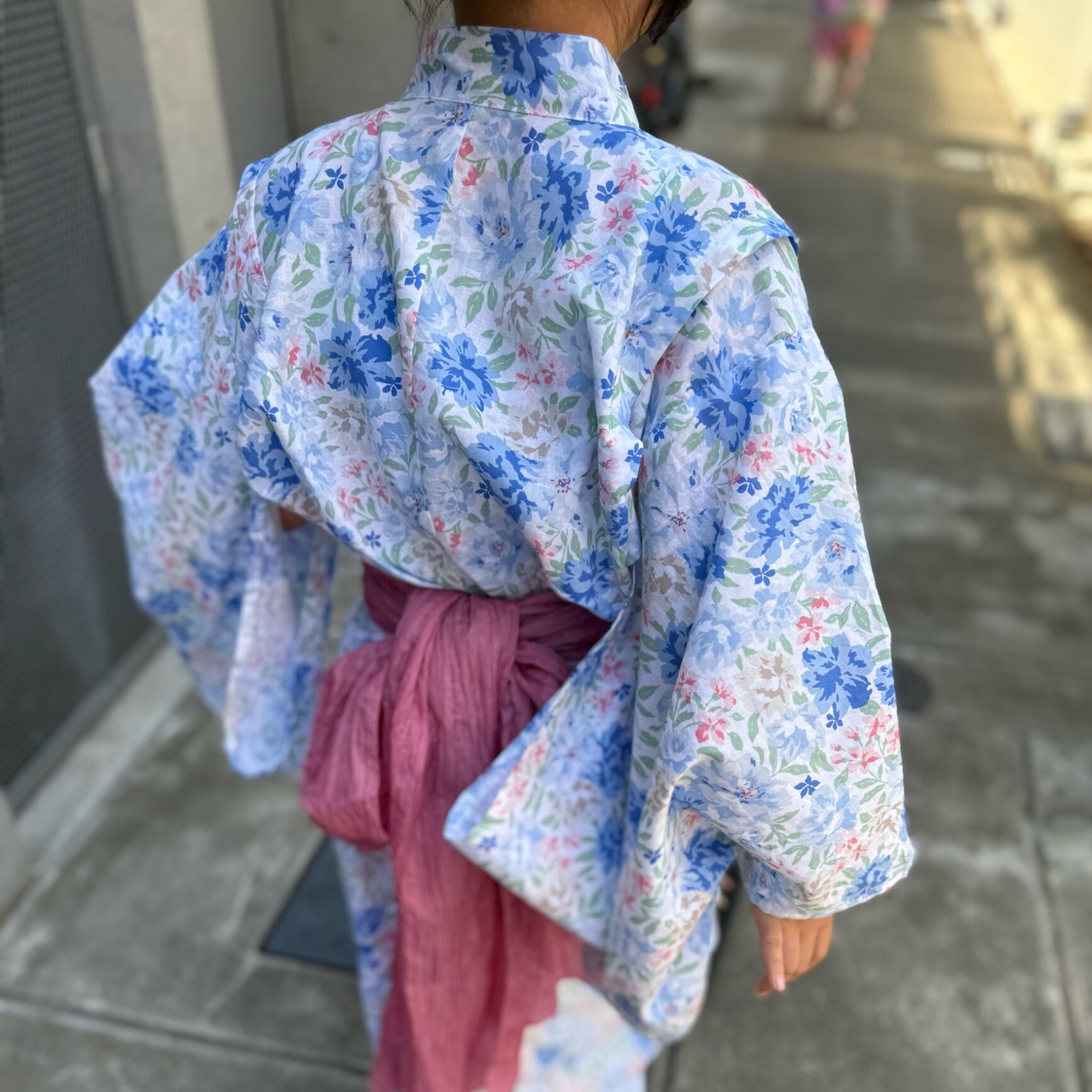 浴衣 ワンピース 2way セパレート セット 子供 女の子 【送料無料セール】 キッズ 贅沢なロング 兵児帯 付属 帯 子供浴衣 簡単 着付け 100 110 120 130 140 150 夏祭り 夕涼み 花柄 猫柄 キャサリンコテージ オリジナル柄 TAK - メイン画像 1