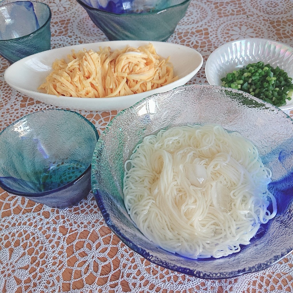 SASAKI CRYSTALクリスタルガラスの器　冷麺　ソーメンセット SASAKI CRYSTALクリスタルガラスの器 冷麺 ソーメンセット