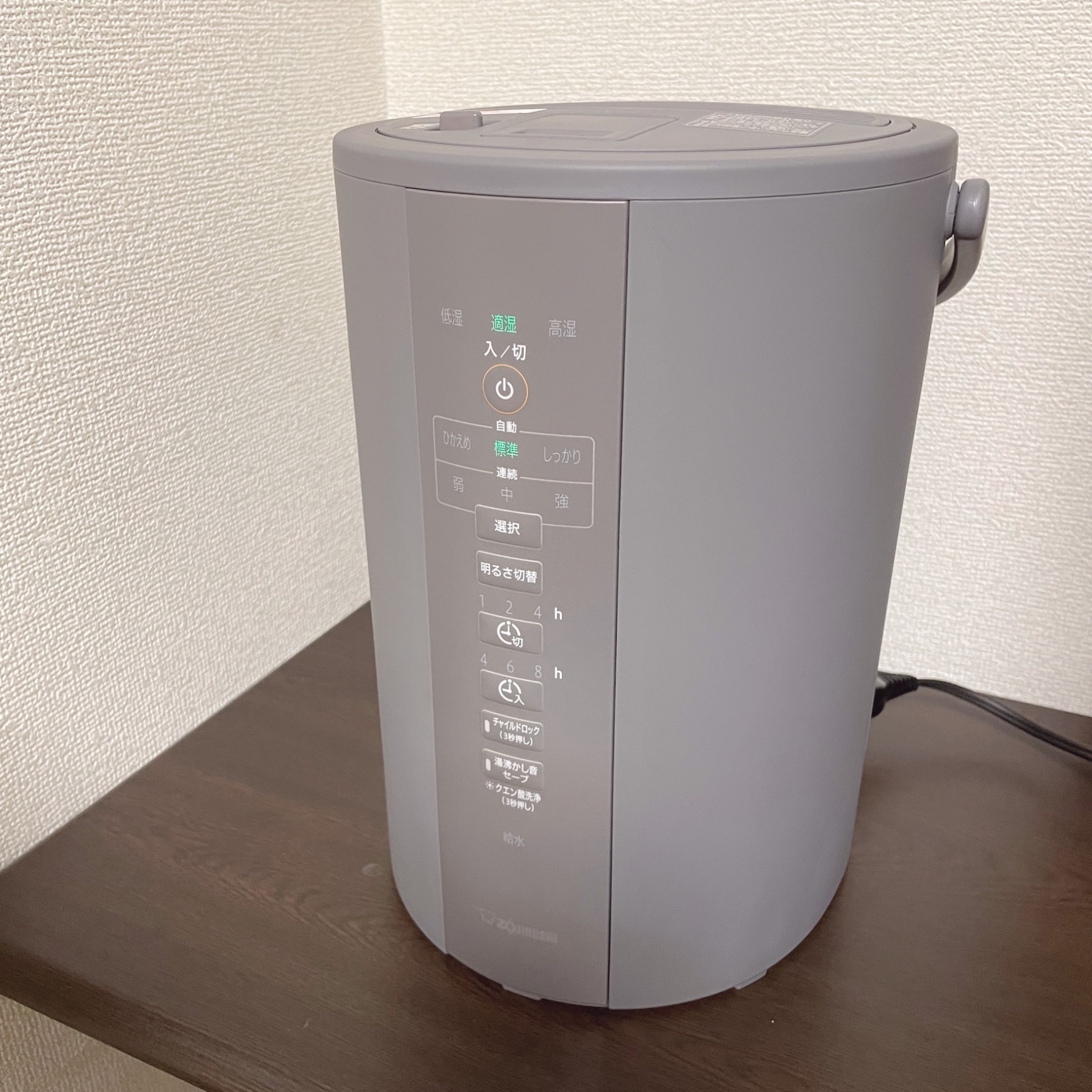 ZOJIRUSHI スチーム式加湿器 3.0L グレー EE-DC35-HA