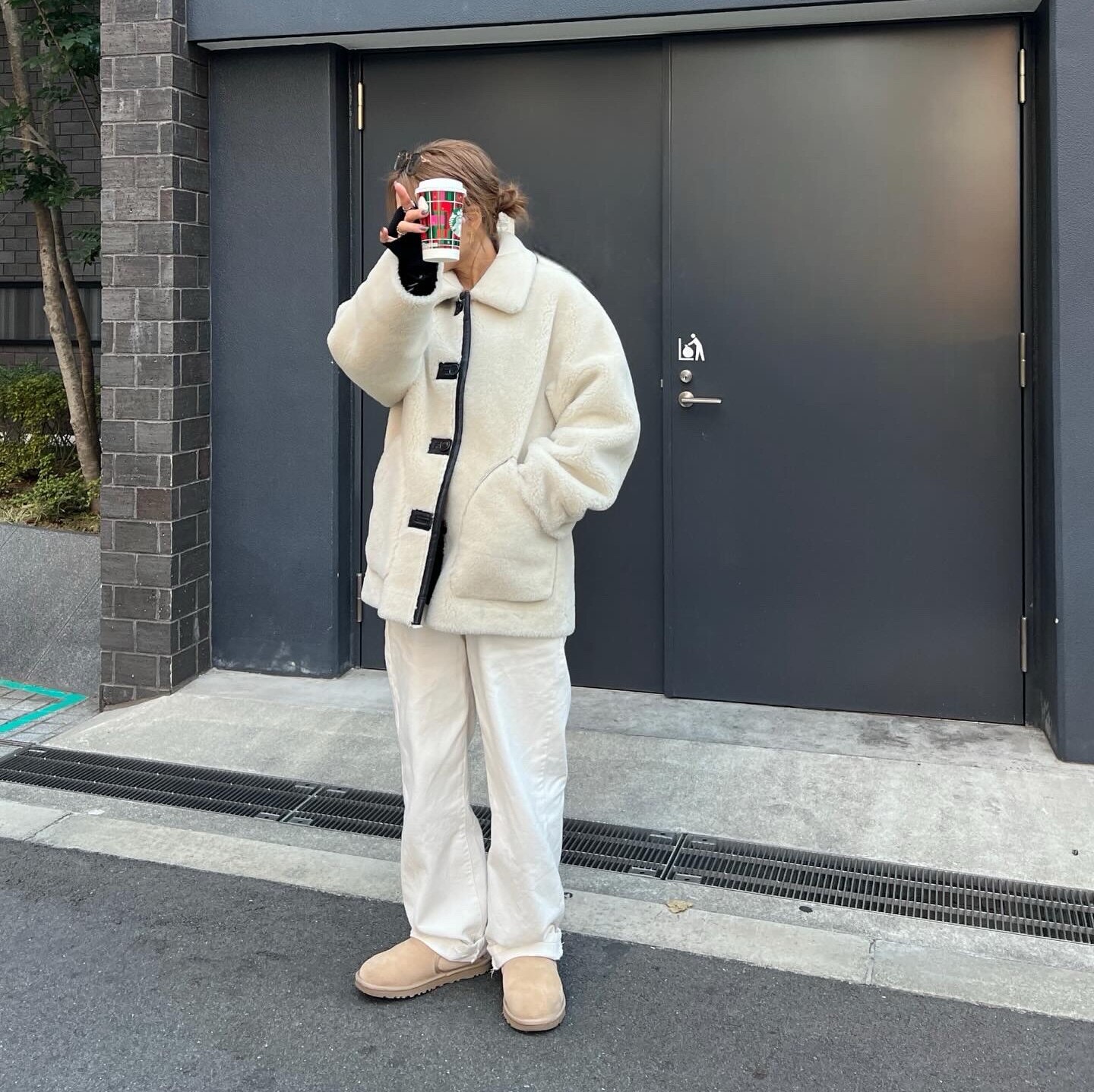 SALE／40%OFF】フェイクレザー リバーシブル ボア ブルゾン