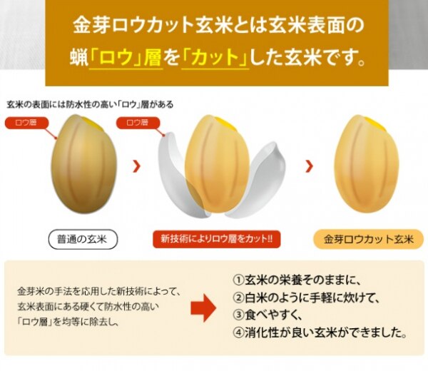【新米】金芽ロウカット玄米 長野県産 コシヒカリ 4kg(2kg ×2袋) CM放送中 令和5年産 糖質 カロリーオフ 無洗米玄米 白米モードで炊飯できる 玄米 送料無料 メーカー公式