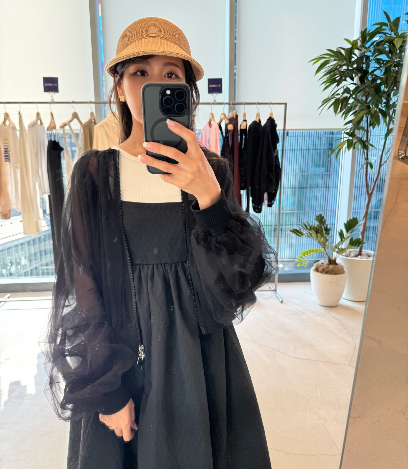 SALE／50%OFF】emmi シアーボリュームブルゾン エミ ジャケット