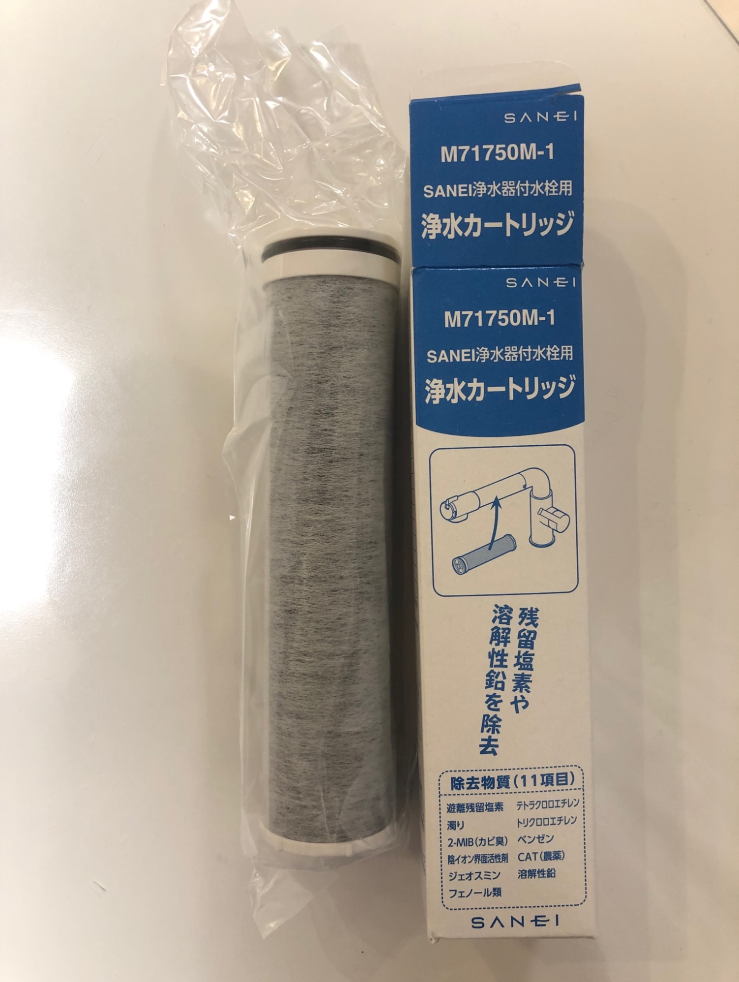 三栄 浄水器用交換カートリッジ三栄水栓用 1個入SANEI M71750M-1