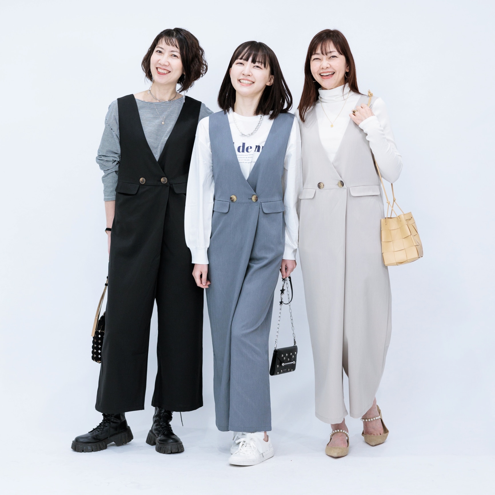 オリジナルセレクト◆すぐ着られるきちんと感と温かさ◆鹿の子モール風の裾ラビットファーニットジャケットグレー STYLE DELI(スタイルデリ)のヤク風タートルネックワンピースB通販