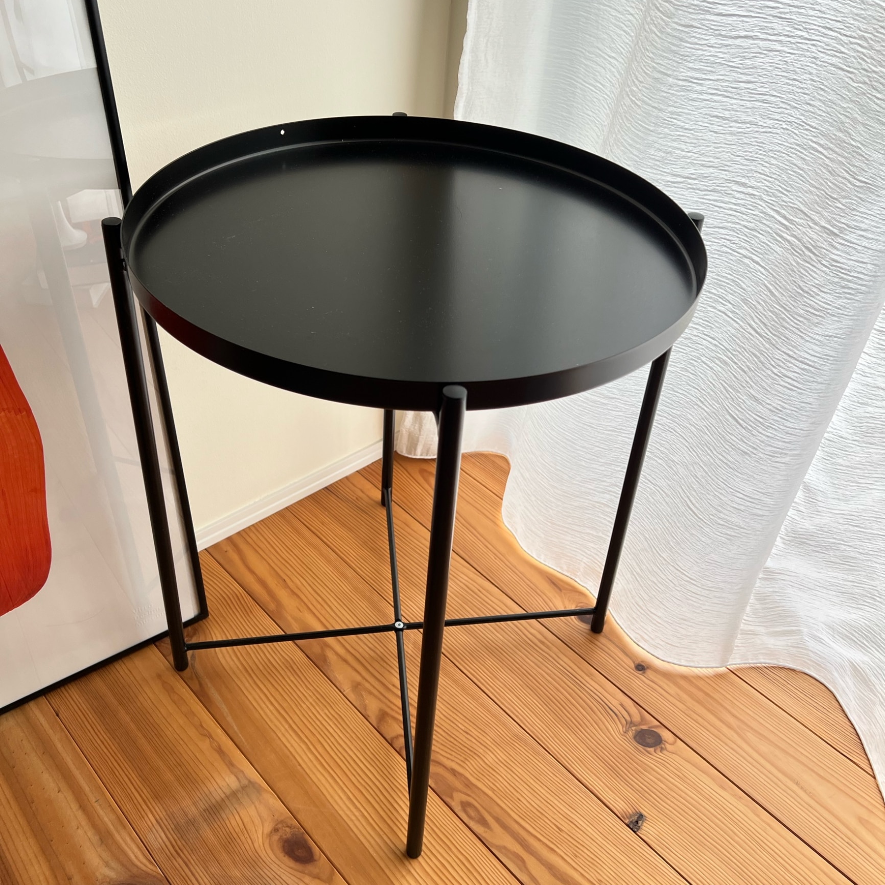 可愛すぎるIKEAオーク材の6人掛けダイニングテーブル！傷あり