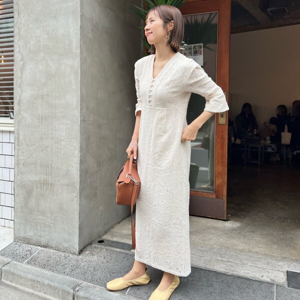 CLANE 正規商品 ワンピース クラネ カーテン レース フレア カフス 