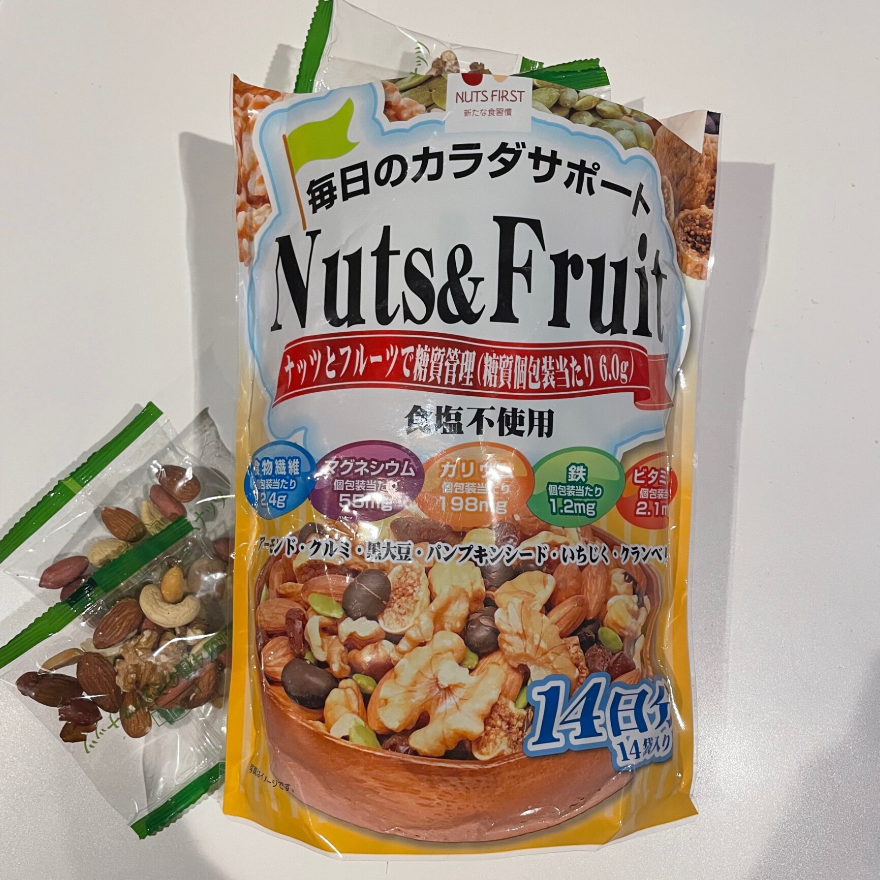 ハース「糖質管理ナッツ＆フルーツ」350g (25g×14袋) ② - 菓子