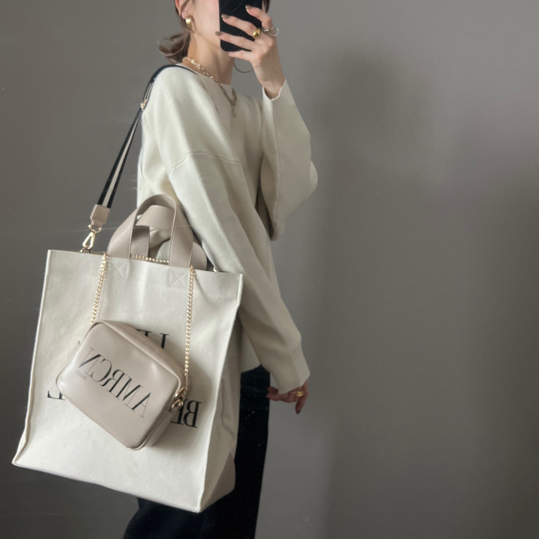 SALON adam et rope' 【Americana for SALON】別注MATCHING BAG/トート