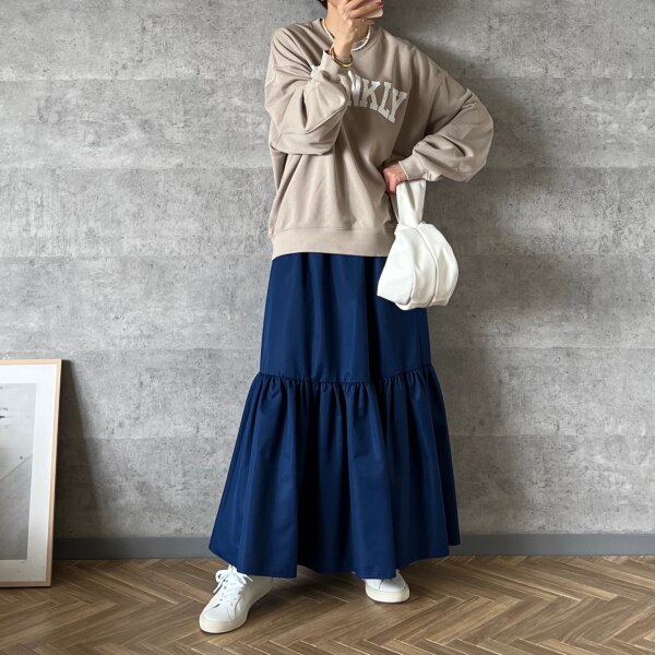 SLOBE IENA タフタタイプライターロングスカート◇ スローブ イエナ  