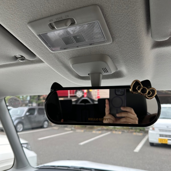 車用 ルームミラー ハローキティ B&Gルームミラー KT501 シルバー鏡 