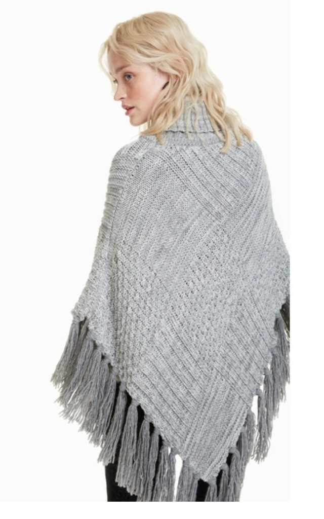 ポンチョ KNITTED PONCHO_SOFT／デシグアル（Desigual）