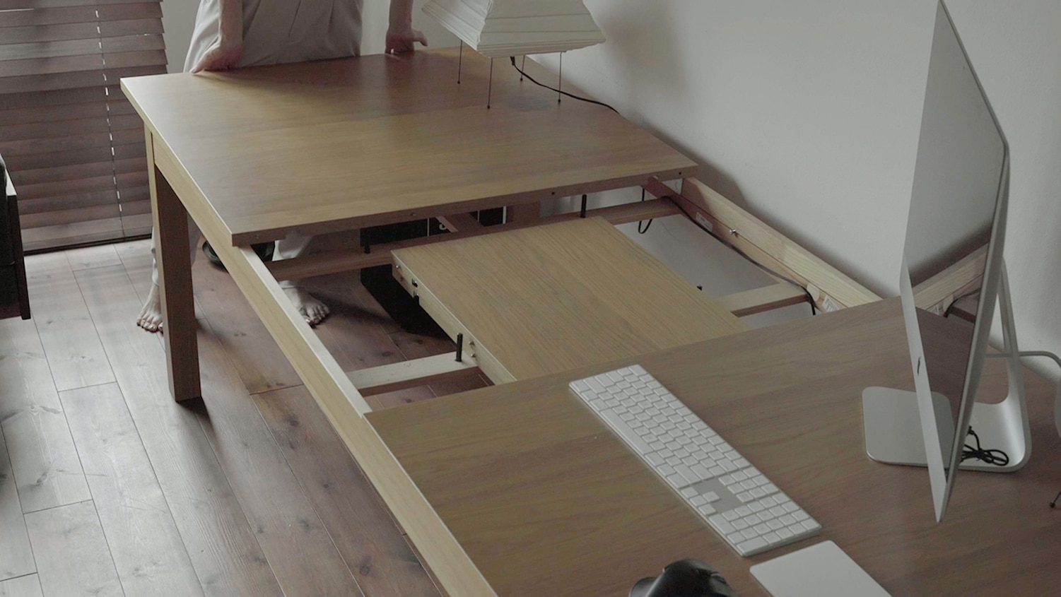IKEA/イケア/通販】 BJURSTA ビュースタ 伸長式テーブル, オーク材突き