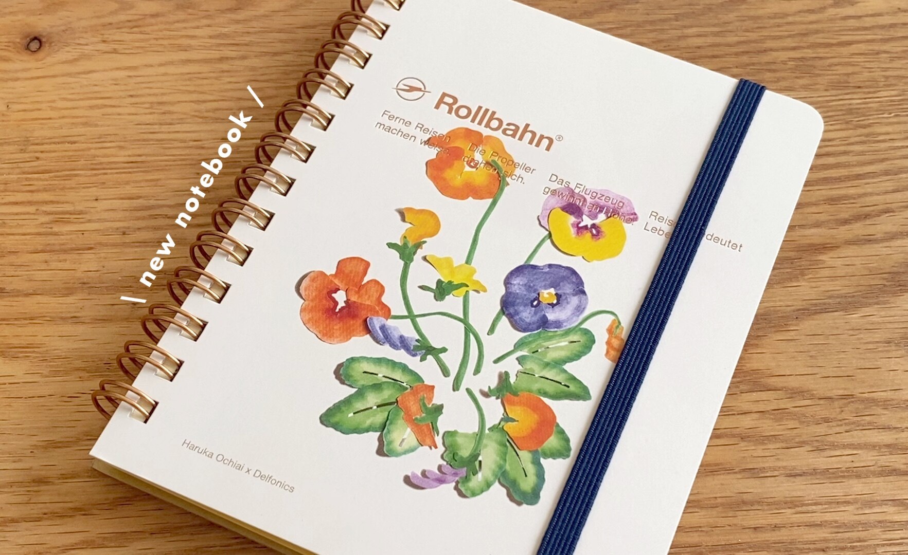 ロルバーン ノート M ポケット付メモ Haruka Ochiai リング 方眼